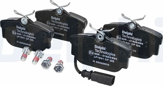 Тормозные колодки Delphi (Low-Metallic). Артикул LP1541