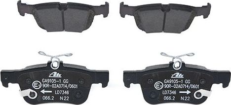Тормозные колодки ATE Ceramic. Артикул 13.0470-7346.2