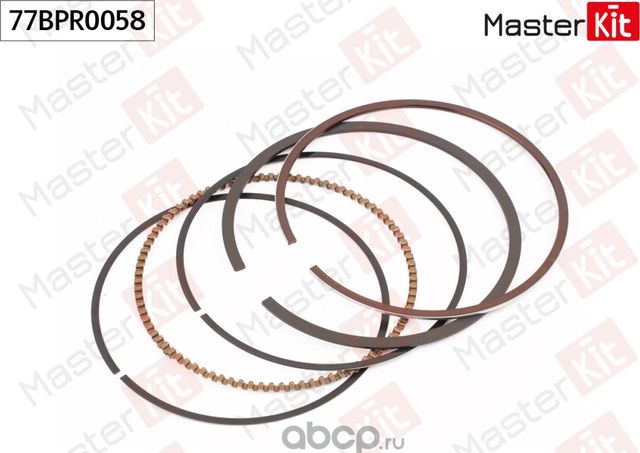 77BPR0058 Кольца поршневые (комплект на 1 поршень) (0,25) HYUNDAI/KIA G4FA/G4FC (Master KIT). Артикул 77BPR0058