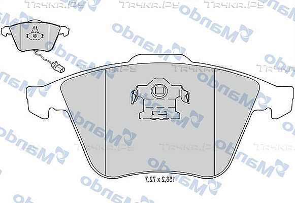 Тормозные колодки Mando передние для Volkswagen Golf V 2003-2009. Артикул MBF015373