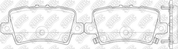 Тормозные колодки NiBK. Артикул PN8867