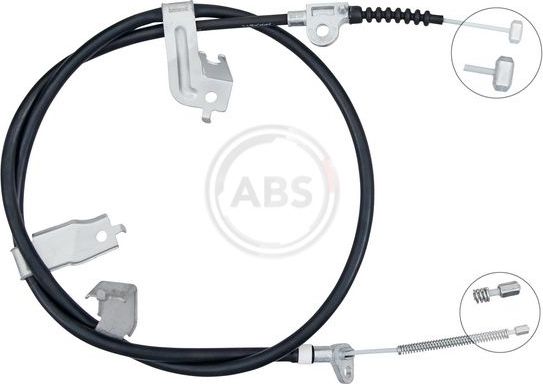 Трос ручника (тросик ручного тормоза) ABS задний левый для Nissan NV200 2010-2026. Артикул K15007