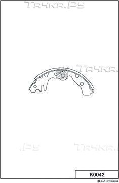 Тормозные колодки MK Kashiyama. Артикул K0042