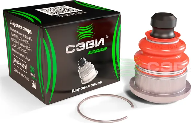 ШАРОВАЯ ОПОРА ЛАДА ЛАРГУС, RENAULT LOGAN(04-), CLIO(05-), MEGANE(02-) (Sevi). Артикул 70124192