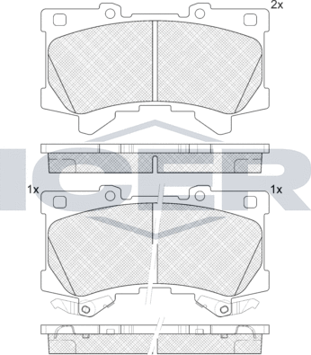 Тормозные колодки Icer. Артикул 182453