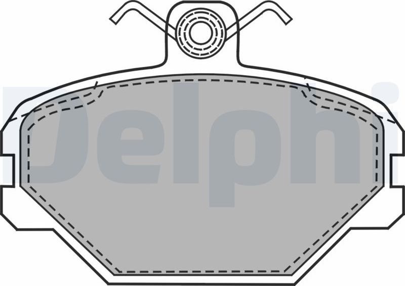 Тормозные колодки Delphi. Артикул LP1444
