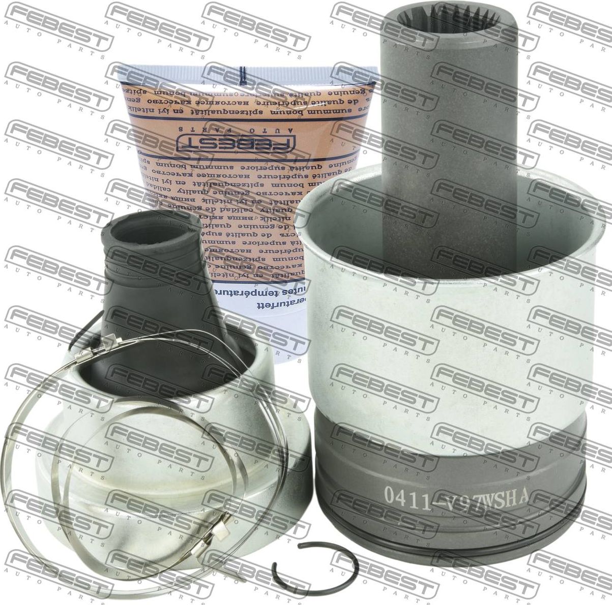 Крестовина карданного вала Febest. Артикул 0411-V97WSHA