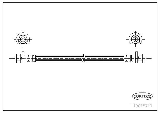 Тормозной шланг Corteco задний задний для Rover 45 2000-2005. Артикул 19018719