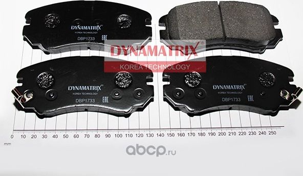 Колодки тормозные дисковые (Dynamatrix-Korea) Dynamatrix-Korea. Артикул DBP1733