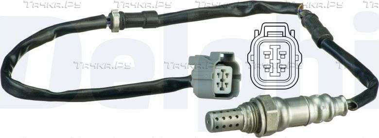 Лямбда-зонд (кислородный датчик) Delphi для Honda Civic VII 2000-2005. Артикул ES20518-12B1