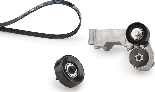 Приводной ремень поликлиновой с роликами (комплект) Gates Micro-V® для Ford Focus I 2001-2005. Артикул K016PK1420