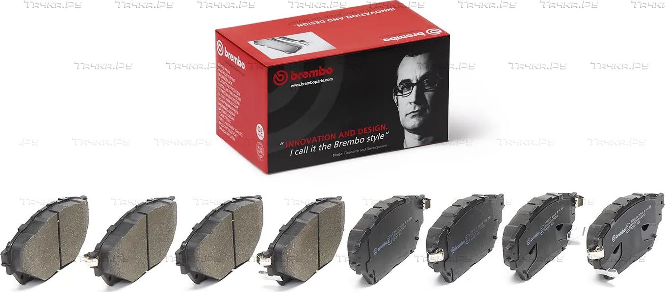 Тормозные колодки Brembo PRIME LINE передние/задние для Mitsubishi Canter VI (FE5, FE6) 1997-2026. Артикул P 54 065