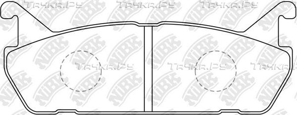 Тормозные колодки NiBK задние для Mazda 323 III (BF) 1989-1994. Артикул PN5198