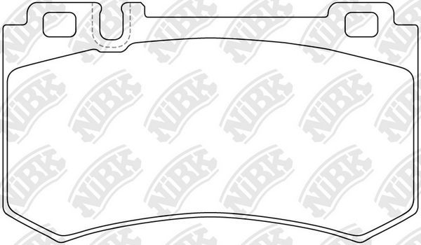 Тормозные колодки NiBK. Артикул PN0343