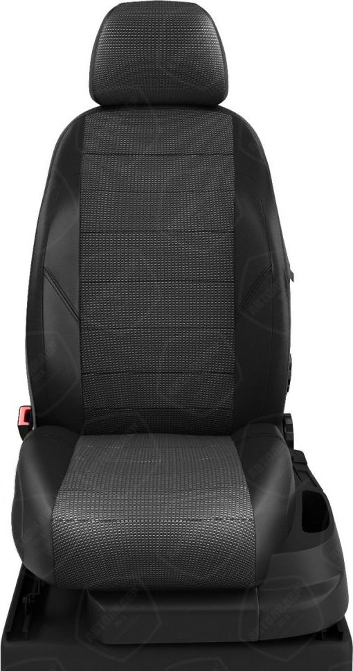 Чехлы Автолидер на сидения для Citroen Jumpy Multispace III минивен 3 места 2017-2026, цвет Черный/Квадрат. Артикул CI21-0905-KK8