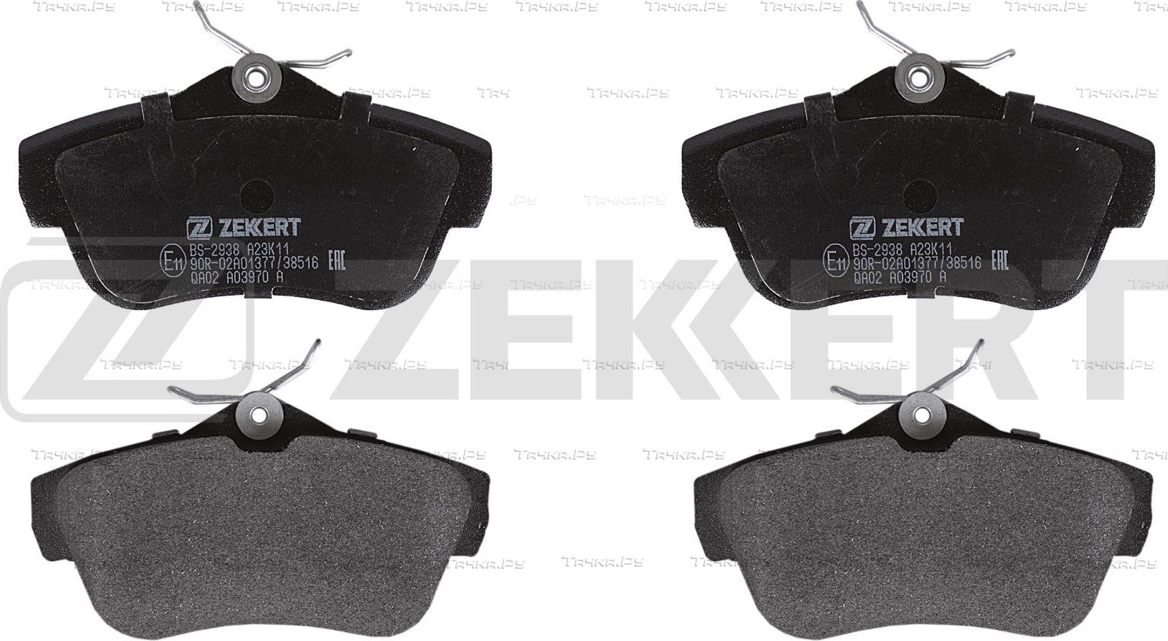 Тормозные колодки Zekkert задние для Peugeot Expert II 2007-2016. Артикул BS-2938
