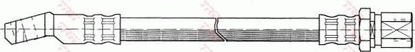 Тормозной шланг TRW передний для ВАЗ 2111 1995-2009. Артикул PHD281