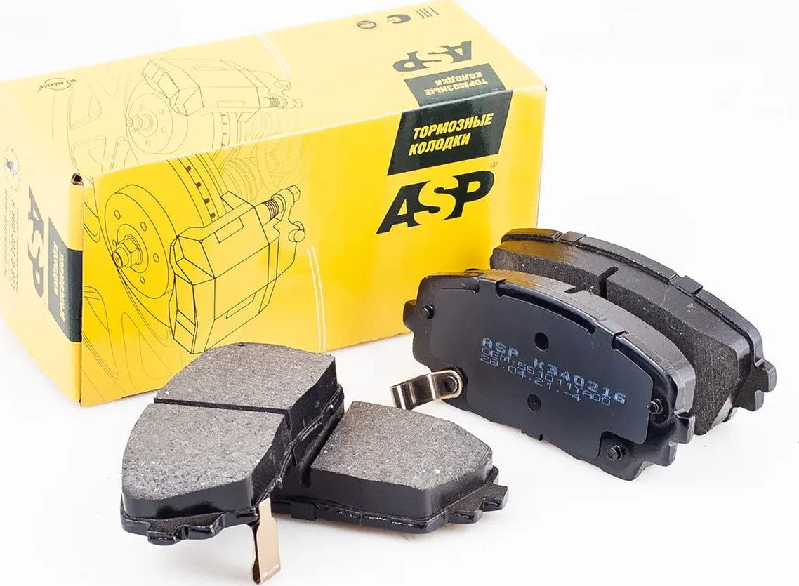 Передние тормозные колодки KIA Picanto II 2011 (ASP) ASP. Артикул K340216