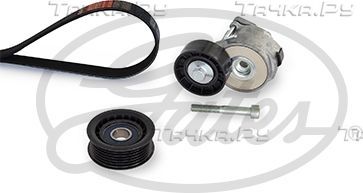 Приводной ремень поликлиновой с роликами (комплект) Gates Micro-V® для Fiat 500L I 2012-2026. Артикул K056PK1038