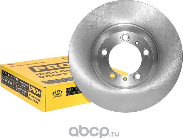 Диск тормозной высокоуглеродистый вентилируемый передний (BM). Артикул WIP0019