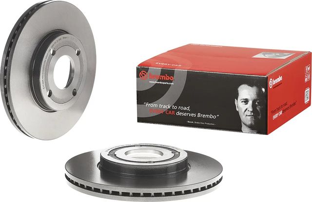 Тормозной диск Brembo UV Coated передний для Ford Fiesta VII 2017-2026. Артикул 09.C760.11