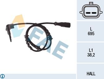 Датчик ABS FAE передний для Dacia Duster I 2010-2018. Артикул 78119