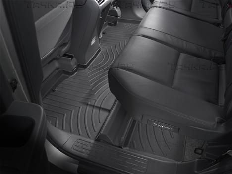 Коврики Weathertech Floorliner для салона задние 2й ряд Honda Ridgeline 2006-2014 Черные. Артикул 440502