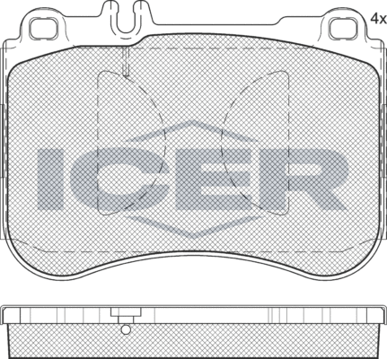 Тормозные колодки Icer. Артикул 182194