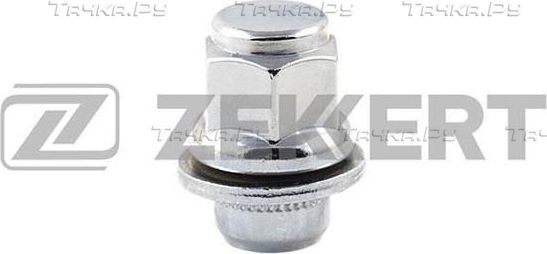 Гайка колесная с шайбой  M12 x 1 25  L=37  ключ 21  Хром Zekkert. Артикул BE-4093