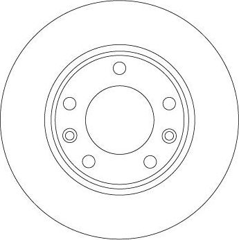 Тормозной диск TRW задний для Peugeot 308 II 2013-2026. Артикул DF6910