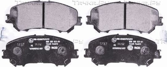 Тормозные колодки Hella. Артикул 8DB 355 021-861