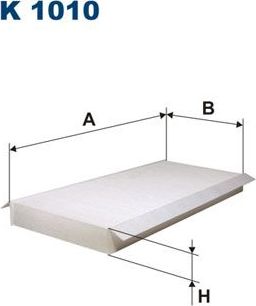 Салонный фильтр Filtron для Mazda 121 III 1996-2003. Артикул K 1010