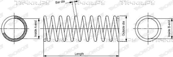 Пружина подвески Monroe OESpectrum. Артикул SP3109