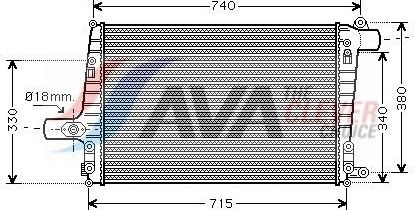 Интеркулер AVA для Audi A6 allroad I (C5) 2000-2005. Артикул AI4259