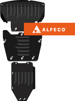 Защита Alfeco для радиатора, картера и КПП (3 части) BMW 5-серия E60 2003-2010. Артикул ALF.34.07