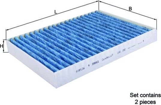Салонный фильтр Mahle CareMetix®. Артикул LAO 292/S