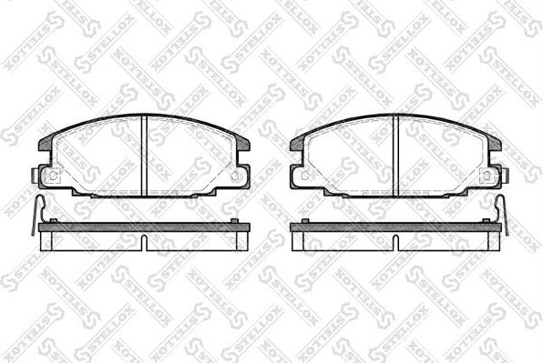 Тормозные колодки Stellox. Артикул 249 004B-SX