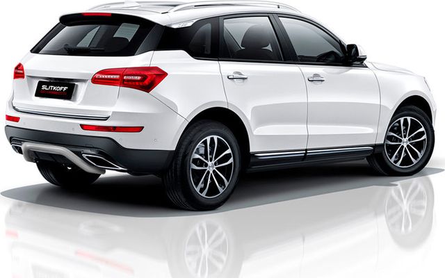 Защита Slitkoff заднего бампера d57 скоба для Zotye Coupa 2018-2026 Серебристая. Артикул ZOTCOP-007S