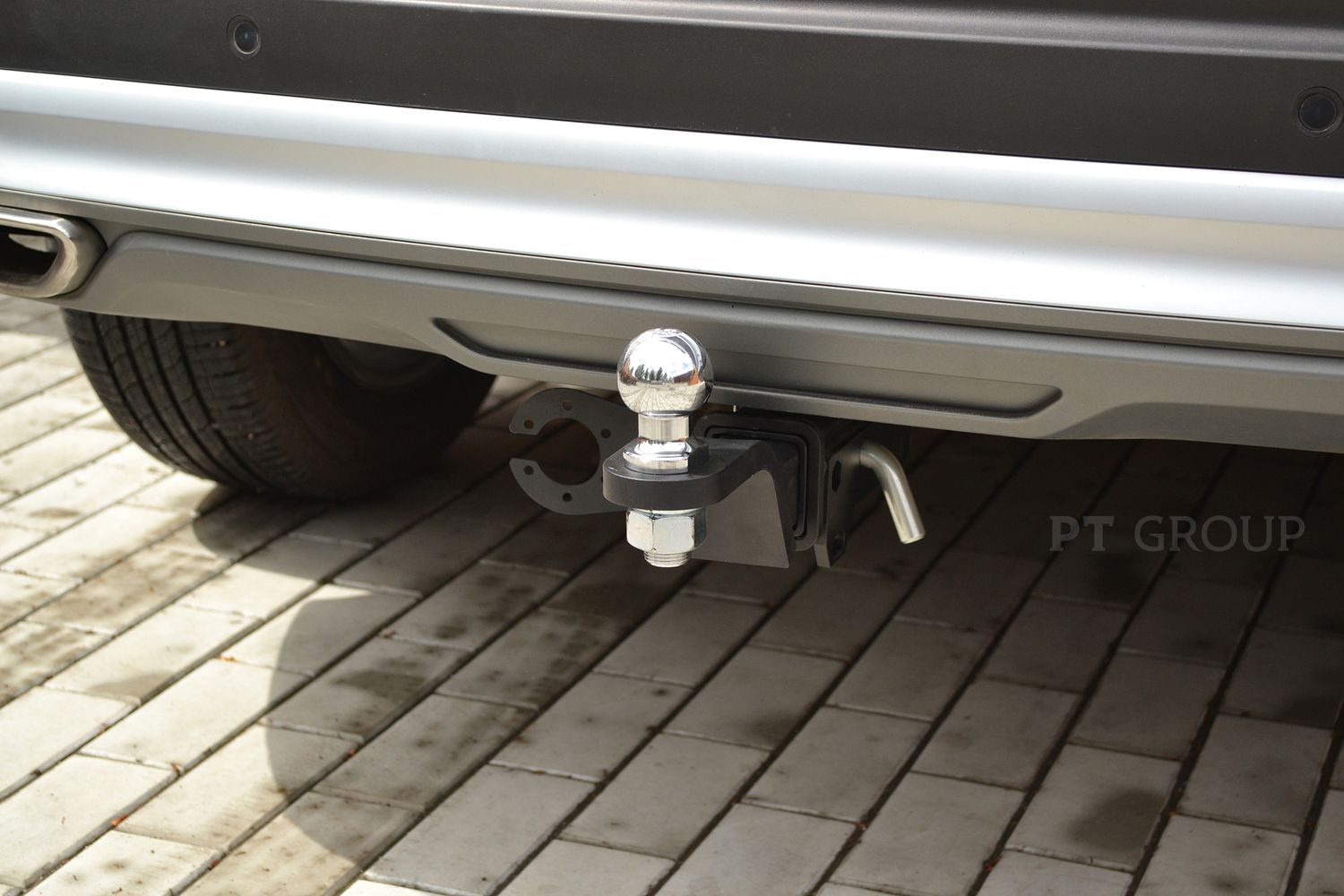 Фаркоп PT Group для Geely Atlas Pro 2021-2023. Американский квадрат. Артикул GEA-21-991122.00