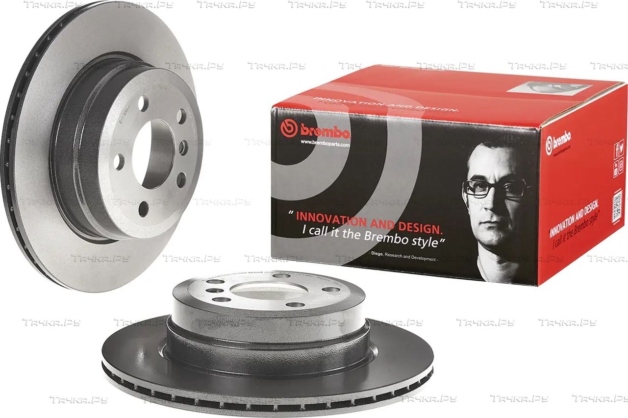 Тормозной диск Brembo UV Coated задний для BMW X5 III (F15) 2013-2018. Артикул 09.9925.11