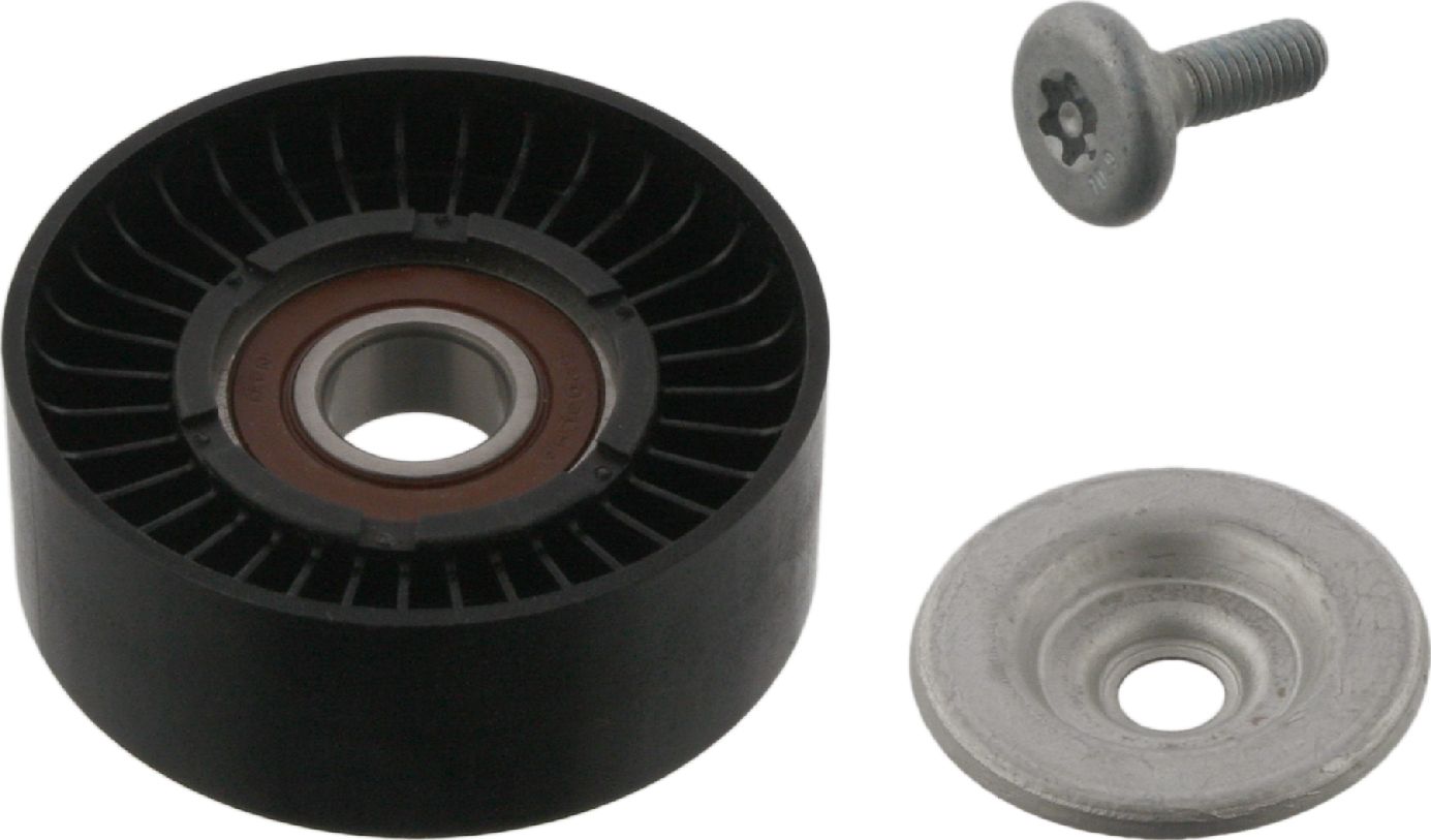 Направляющий (ведущий) ролик приводного поликлинового ремня Febi Bilstein (полимерный материал). Артикул 36933