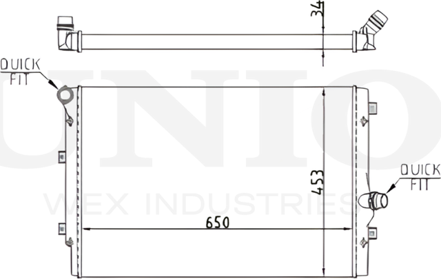 Радиатор двигателя (Unio). Артикул RAD-10118