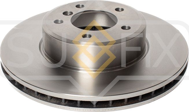 Диск тормозной передний правый/левый BMW 5 E60 2001-2010/BMW 5 Touring E61 2004- (Sufix). Артикул FX1001