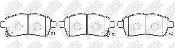 Тормозной диск NiBK передний для Subaru Outback II 2000-2000. Артикул RN1010DSET