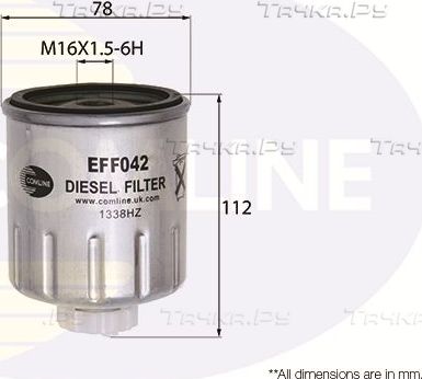 Топливный фильтр Comline для Mitsubishi Carisma I 1996-2000. Артикул EFF042