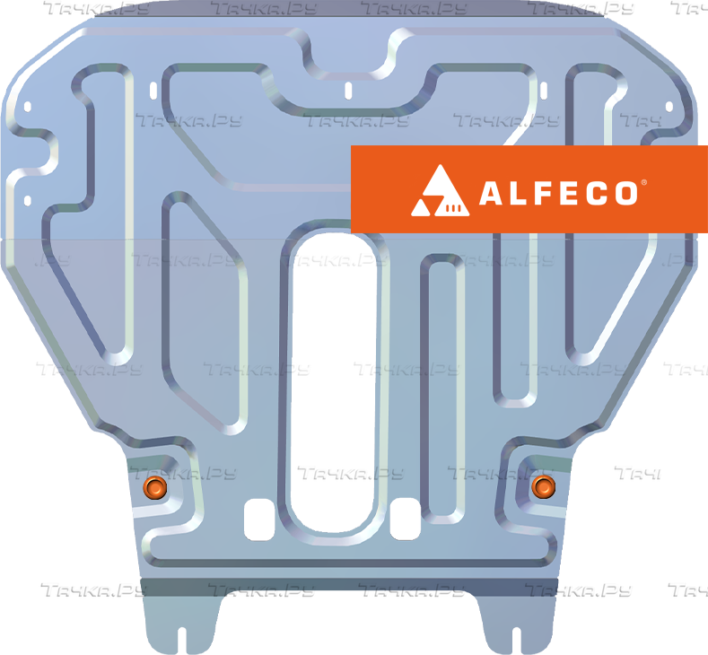 Защита алюминиевая Alfeco для картера и КПП Chery Tiggo 2 Pro 2023-2026. Артикул ALF.02.32al