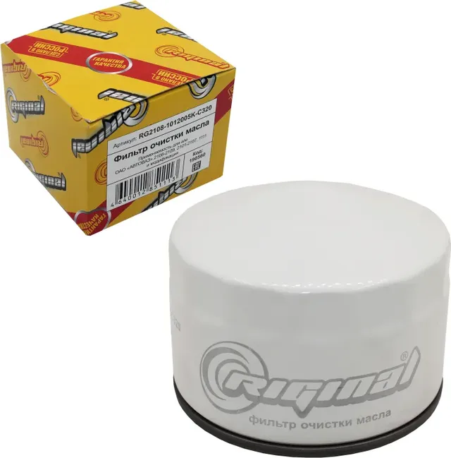 Фильтр масляный для а/м ВАЗ-2108-09,2110-2112,2113-2115,1117-1119,21214, X-ray P (Riginal). Артикул RG21081012005KC320