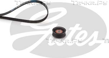Приводной ремень поликлиновой с роликами (комплект) Gates Micro-V® Kit для Volvo V50 I 2004-2012. Артикул K016PK1249SF