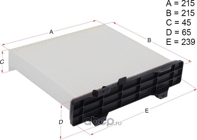 Фильтр салона MITSUBISHI PAJERO/MONTER 99-07 (Hosu). Артикул HSCF0032