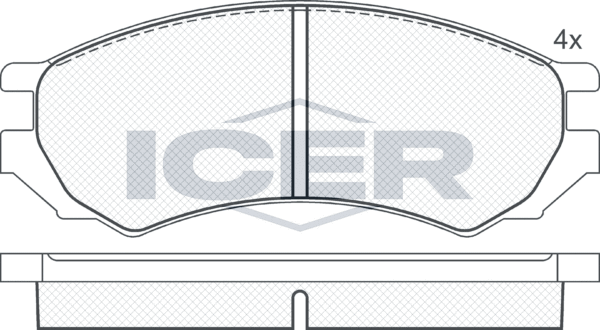 Тормозные колодки Icer. Артикул 180878